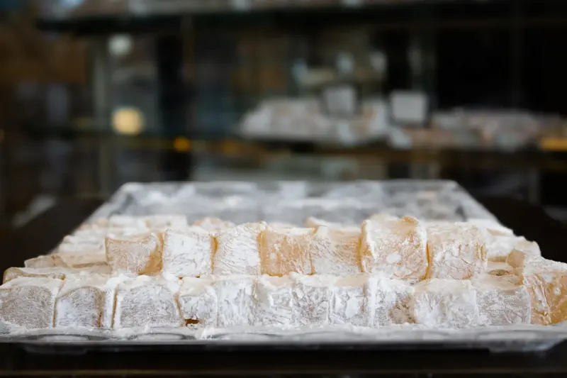 Yeşil Pudralı Kesme Lokum 1 Kg
